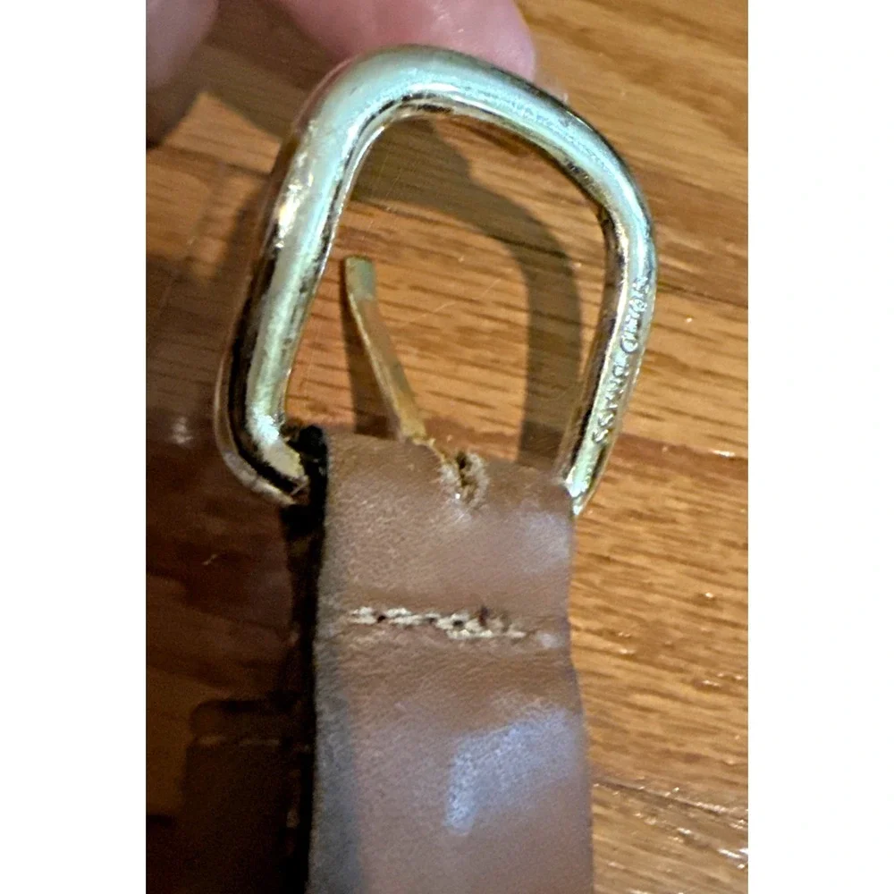 Zep Pro Nautical Design Flag Mens Belt 32 Solid Brass buckle USA Made Preppy